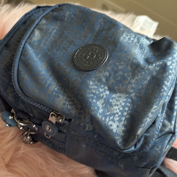 Kipling Navy Patterned Backpack - Picture 2 of 10